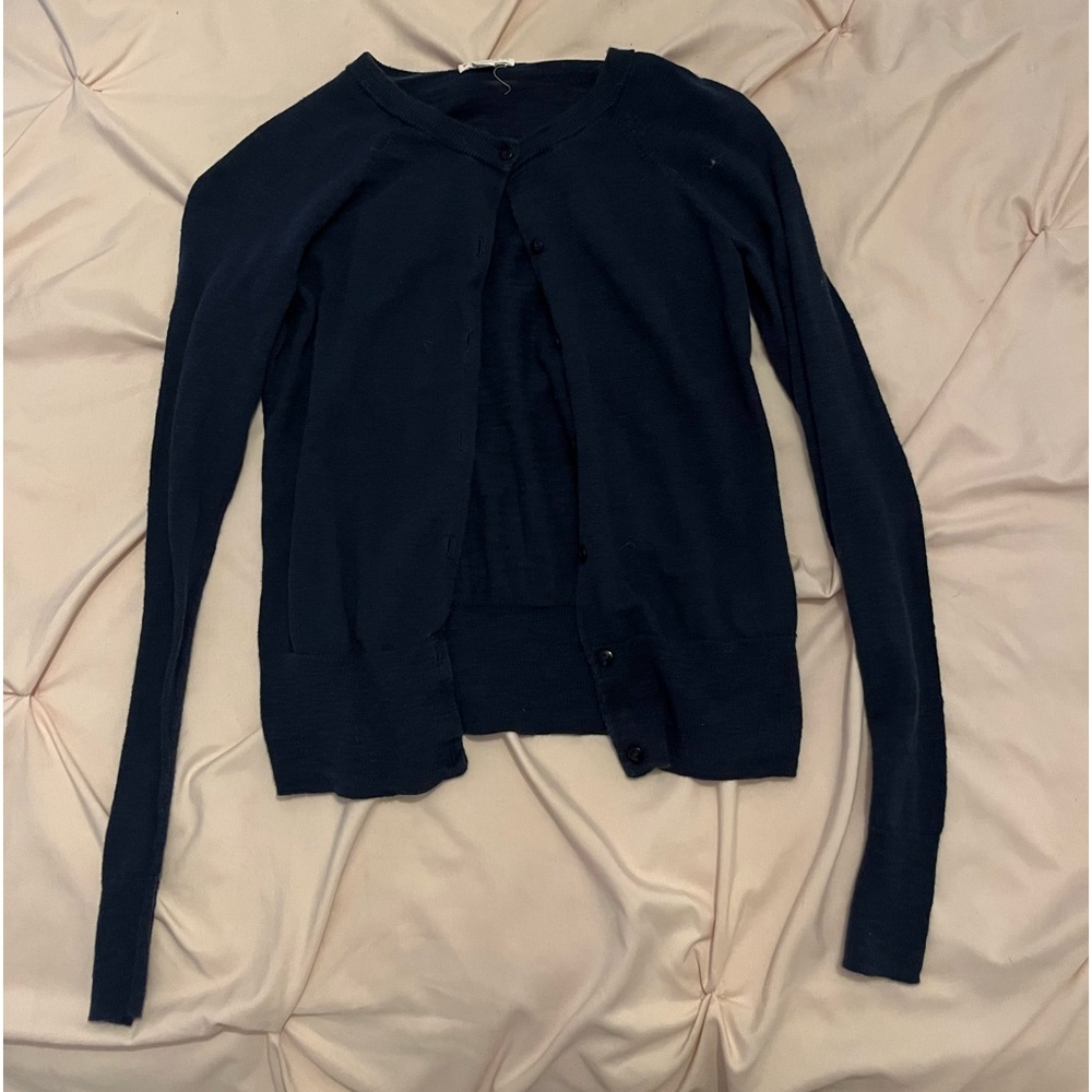 Kids crewcuts navy cardigan
